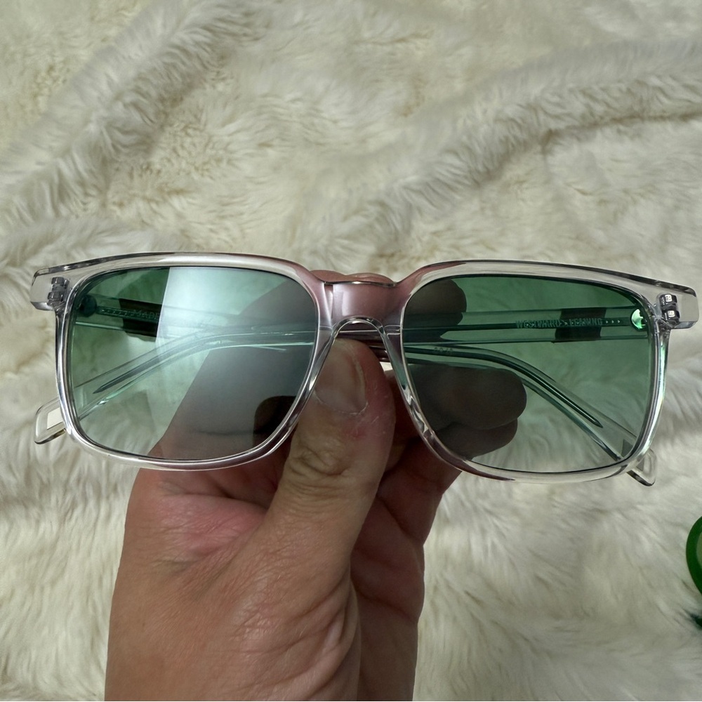 Westward leaning  Green-Tinted Sunglasses
